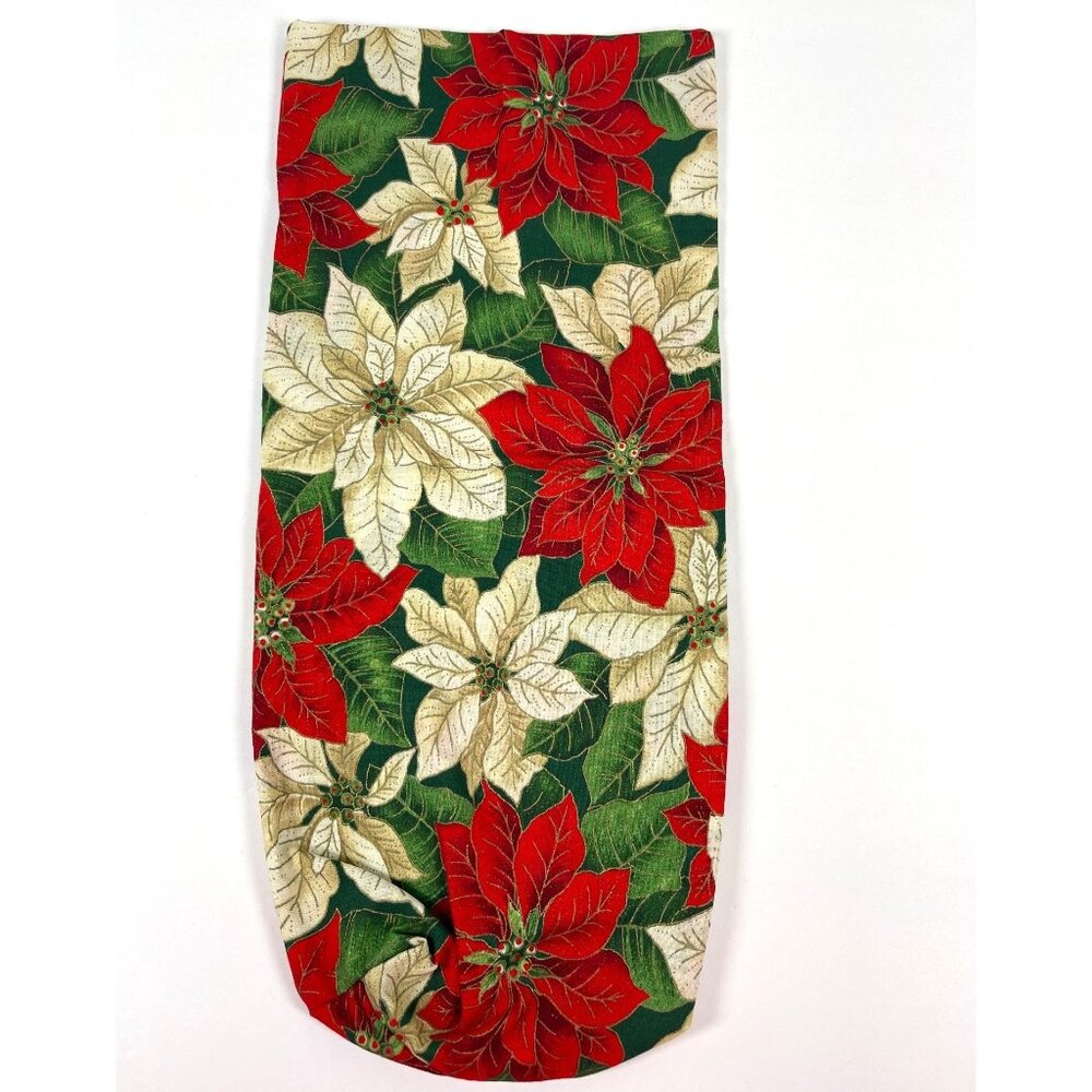 Handmade Christmas Wine Liquor Bottle Gift Bags Festive Holiday Fabric 4 PC Set - Picture 6 of 11